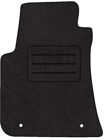 Fußmatten Velours Autoteppich passend für Dodge Challenger III Fahrer schwarz