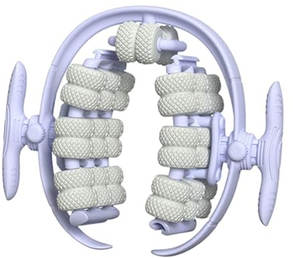 MotiveTech Rodillo de Masaje de 40 Ruedas, Portátil, de Mano, para Fascia, para Piernas, Desmontable, para Pantorrillas, Brazos Y Interiores, Azul
