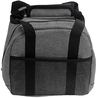 Eminchu Borsa da Bowling, Portapalle Singolo in Tessuto Oxford Leggero, Borsa con Manico Imbottito con Tracolla Regolabile, Ideale per Riporre e Trasportare Accessori da Bowling (GRAY)