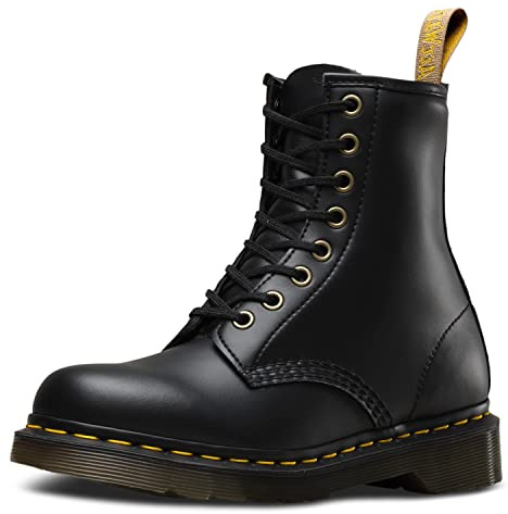 Dr. Martens Unisex Vegan 1460 8 Eye Boot, Black Felix Rub Off, 12 Women/11 Men