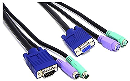 BeMatik - Cable VGA Teclado Ratón ATX 1.8m (M/H)