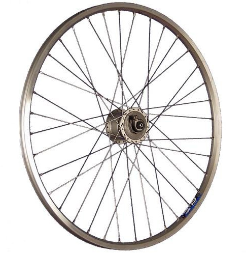 26 Pulgadas Rueda Delantera Bici ZAC19 Dinamo 559-19 Plateado