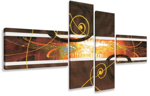 Visario 6801 - Quadro su Tela di Lino Artstyle, 195 x 80 cm, 4 Pezzi