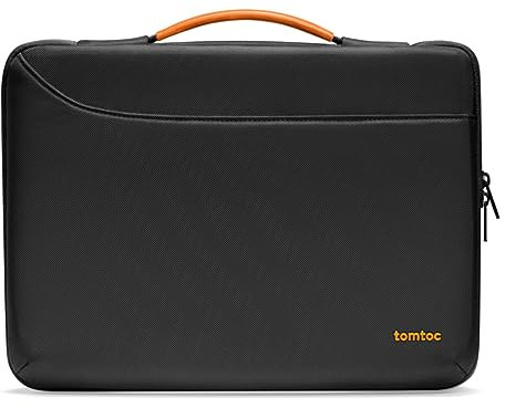 tomtoc 360° fodral för 14 tums ny MacBook Pro M4/M3/M2/M1 Pro/Max A3401 A3185 A3112 A2992 A2918 2024-2021, 12,9 iPad Pro med tangentbord, vattenavvisande väska för bärbar dator Laptop Sleeve Portfölj