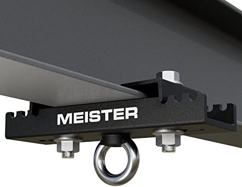 Meister Support de Suspension pour Sacs Lourds de Boxe et MMA, Sangles de Suspension et plafonniers – Noir – 8,9 cm – 14 cm