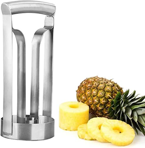 Norhogo Éplucheur d'ananas en acier inoxydable pour couper l'ananas rapidement et enlever les noyaux, avec poignée ergonomique, éplucheur pour ustensiles de cuisine