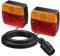 EYPINS 2 X Luces Traseras, con E-Mark（E13）, IP65 Impermeable, con 7.5m Cable, 7 Pin Conector, Universales para 12v Dc Remolque de Coche, Camión, Van