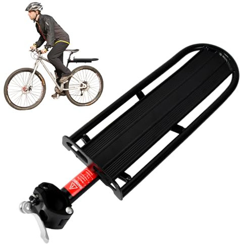 Fahrrad Gepäckträger, Universal Gepäckträger mit Schnellspanner, Fahrrad Hinten Rack für Mountainbike, MTB Fahrradgepäckträger aus Aluminiumlegierung, Bicycle Luggage Carrier, Maximalbelastung 10kg