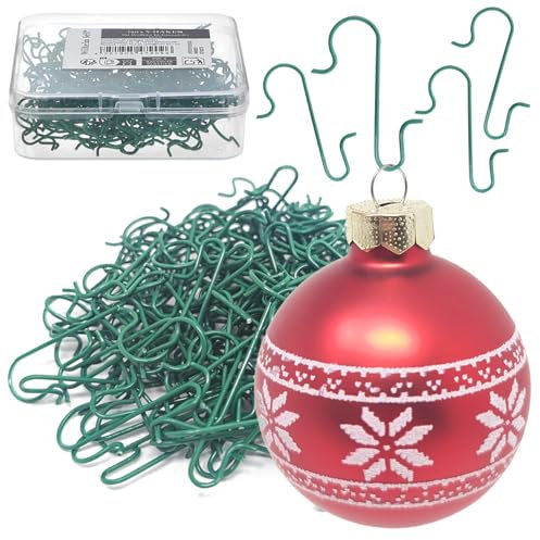 Wilhelm Sell® 150x Doppelhaken für Weihnachtsbaumschmuck - Wiederverwendbare Schnellaufhänger für Christbaum-Deko - Baumhaken aus Metall für Tannenbaumkugeln - Aufhänger für Christbaumkugeln