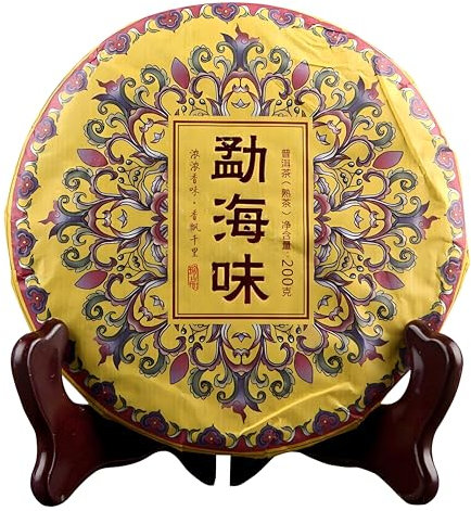 200g Di Puer Madur Scent of Time La Fragancia De Menghai Tè Pu'er Shu Fritto a Mano Aroma Puro Di Tè Verde Infuso Biologico Torta Di Tè PuErh (1pc)