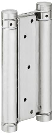 cyclingcolors 1x Coppia Cerniera per Porta Vento Battente a 180° Doppia Azione Porta Fino a 70 kg Western Saloon, Acciaio nichelato