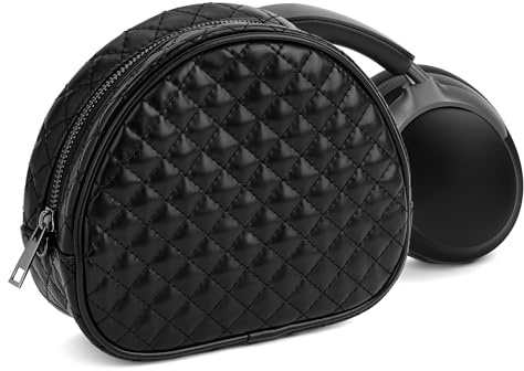 Geekria NOVA hörlursväska, ersättningsskyddande reseväska med kabelförvaring, kompatibel med Bose QC Ultra II, Sony WH-1000XM6, JBL Tour One M3 och fler headset (svart)