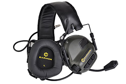 opsmen electrónico audiencia comunicación protección orejeras auriculares, M32 serie Suprime perjudiciales amplificador de ruido bajo nivel de sonidos de bala, verde