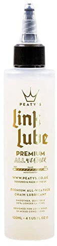 Peaty's Premium Link Lube All-Weather Bike Chain Lubricant - Ultra-Smooth Running Chain, Cassette And Gears - For Long Rides In All Weather Conditions - 120ml & 60ml