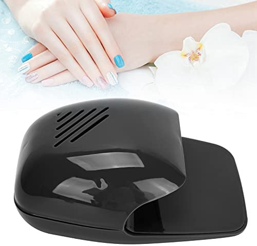 Sèche-ongles Portable, Sèche-ongles Portable, Ventilateur de Refroidissement, Sèche-ongles pour Vernis à Ongles Normal, Convient pour le Ménage et le Salon(le noir)