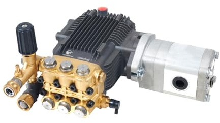 Canpump CE 3040 HY: 3000 psi @ 4 US gpm Pressure Washer Pump Assembly with Hydraulic Motor, External Unloader (Easily Replaceable)