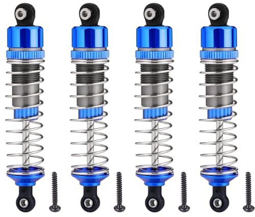 HAIBOXING 1/12TH Scale RC Cars Spare Parts Aluminum Oil Filled Shocks 4pcs,Brushless Control Truck Replacement Parts Apply to 2997A (T2702)