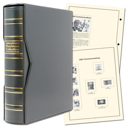 Generic Mystic's Hingeless American Heirloom Stamp Album with Slipcase, Volume 6: 2000-04, Green