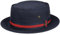 Stetson Classic Band Pork Pie Hat Cotton UV Protection Outdoor Ribbon Men's Summer Navy XL (60-61 cm)