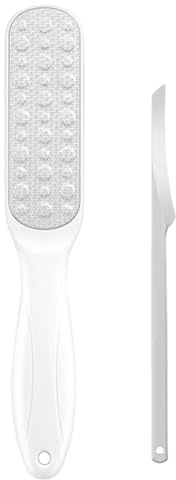 Set per rimozione calli - Raspa per pedicure in 2 pezzi per piedi, rimozione calli professionale e per la cura dei piedi | Raschietto per rimuovere da talloni e polpastrelli per us