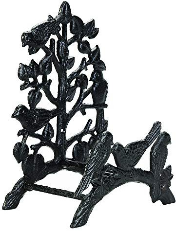 Sungmor Heavy Duty Cast Iron Garden Hose Holder - Wall Mounted Water Hose Hanger - Retro Style Decorative Hose Rack Reel - 50FT 75FT 100FT Water Hose Bulter Storage - Indoor Outdoor Metal Hose Stand