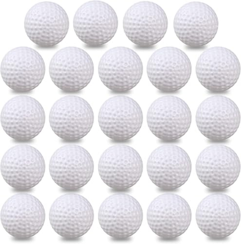 Kofull Pelotas de Golf plástico para práctica de balón de Pelota Hueca para Interior de Golf, Patio, niños, Juego de Bolas de Billar, Paquete de 24 Unidades