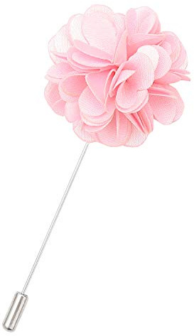 DQT Mens Plain Satin Lapel Pin - Wedding, Business & Formal Accessory
