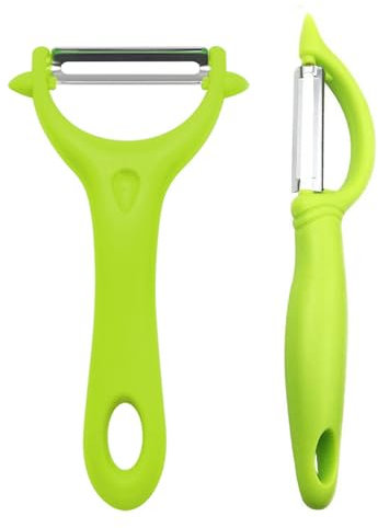 vgggrd 2 Pezzi Pela Verdure,Pelapatate Professionale,Pelapatate Acciaio Inox,Professionale Sbucciatore Universale,per Pelare Patate, Carote e Verdure Varie e Frutta