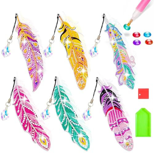 Jiosdo Bastelset Mädchen 6 7 8 9 10 Jahre, Diamond Painting Lesezeichen Kinder Erwachsene, Spielzeug ab 6 Jahre, Geschenke für Mädchen, Adventskalender Füllung Kindergeburtstag Basteln