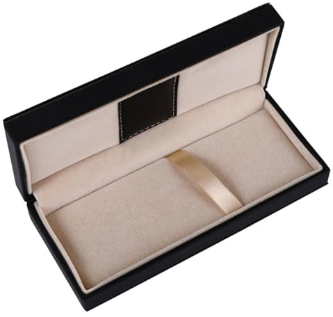 Anneome Étui à crayons vide pour crayons multifonctions en cuir synthétique - Boîte cadeau pour crayons multifonctions - Boîte cadeau - Grace - Porte-stylo décoratif - Accessoires, Noir ,