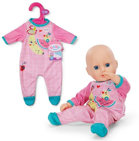 BABY Born Strampler Pink für 36 cm Puppen mit niedlichem Print