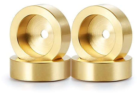 4st Mässing Motvikt Hjulnav Adapter Balansvikt for 1/24 RC Crawler Bil Axial SCX24 Alla seriedelar(Style B)