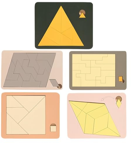 Puzzle, gioco di pensiero triangolare, in legno, per bambini, adulti, famiglia, ufficio, scuola, viaggio, festa, compleanno, casa, aula