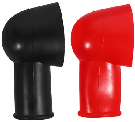 ABOOFAN 2pièces Protection de Borne Batterie Housse Isolante Légère et Portable pour Voiture Camion Bateau Moto Protège Corrosion et Usure Installation Facile