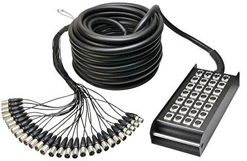 Adam Hall Cables K 28 C 30 - Câble Multipaire avec Boîtier de Scène 24/4 30 m
