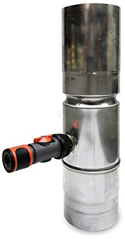 n.n Regensammler Zink Walzblank Größe 100/87/80/76 mm Fallrohreinsatz (Zink Walzblank, 87mm)