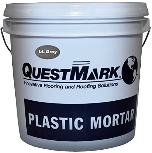 QuestMark 2123 Food Formulation Epoxy Concrete Patch, 2 Gallon, Light Gray - Three Component 100% Solids Mortar - Fill Cracks and Holes in USDA Federally Inspected Food Plants