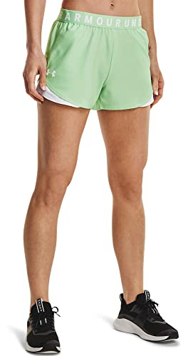 Under Armour Play Up 2-in-1-Shorts für Damen, Aqua Foam (335)/Weiß, XS