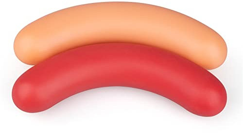 Jinqian Weiches Analplug Doppeldildo Analdildo Klein Buttplug Prostata Massage G-Punkt Vagina Masturbation Anal Butt Plug SM Erotik Sex Spielzeug für Frauen Männer Anfänger (Fleisch)