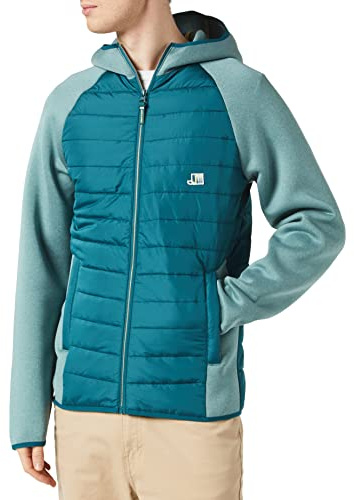 JACK & JONES JCOLOGAN Hybrid Jacket SN Chaqueta de Peluche, Azul petróleo Oscuro, M para Hombre