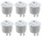 6x Kippschalter Wippschalter 2 polig rund, Rot Schwarz Weiß ON/OFF 6A/250V Kunststoff push Button Switch | weiß