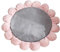 ADITAM Plüsch Bodenkissen Blumenform Boden Sitzkissen Bereich Teppich Teppich Bodenmatte zum Lesen Buch Fernsehen Schlafzimmer Schlafsaal Kinderzimmer (Grau 55cm) Double The Comfort