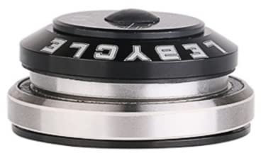 Juscycling 41,8/52 mm Fahrrad-Steuersatz, IS42/IS52 (integriert), mit abgedichteten Kugellagern für gerade und konische Gabellenkung (schwarz)