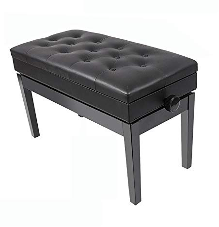 GGZONE Tabouret de Piano Banc de Piano Réglable en Hauteur avec Compartiment de Rangement de Musique, Tabouret de Piano Confortable Duet, Fabriqué en Bois Massif, Robuste et Durable Beautiful Scenery