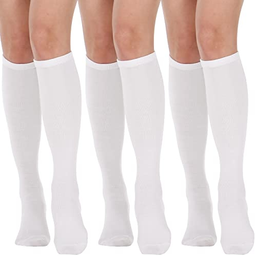 DRESHOW Calzettoni Calze Gambaletto Calzini Lunghi Calzettoni Coscia Scaldamuscoli Stivali Ginocchio Alta Calze di Avvio per Ragazze e Donna