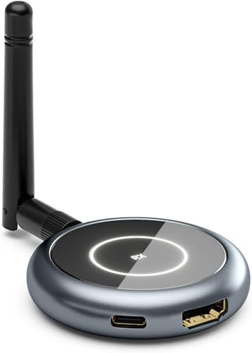 Récepteurs HDMI sans Fil TIMBOOTECH - Récepteur Uniquement - Prise en Charge de jusqu'à 4 RXs, Extension sans Fil HDMI 5,8 GHz pour Le Streaming PC, caméra, boîtier TV vers Plusieurs tvs, projecteurs