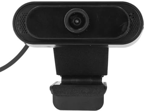 Dpofirs Webcam USB con Microfono, Webcam per Computer Full HD 1080P con Angolo Regolabile di 45 Gradi, unità Webcam con Riduzione del Rumore Gratuita per PC Desktop Portatile