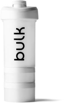 Bulk Iconic Storage Shaker Bottle, White, 450 ml