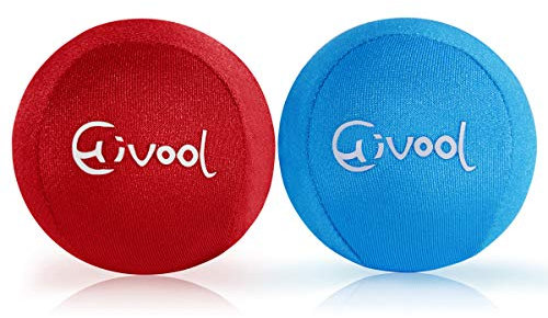 Hivool Handtrainer Antistress-Bälle, Griffkraft Trainer 2er-Set, Finger Antistressbälle, Squeeze Übungsballset für Übung, Stressabbau (Rot und Blau)