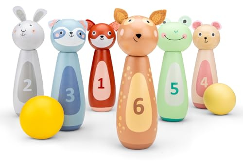 Woet® Pesca Magnetica Giocattolo in Legno per Bambini - Motricità Fine e Coordinazione - Gioco Educativo - A Partire da 2 Anni